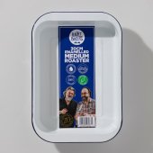 Hairy Bikers 24cm Large White Enamel Pie Dish