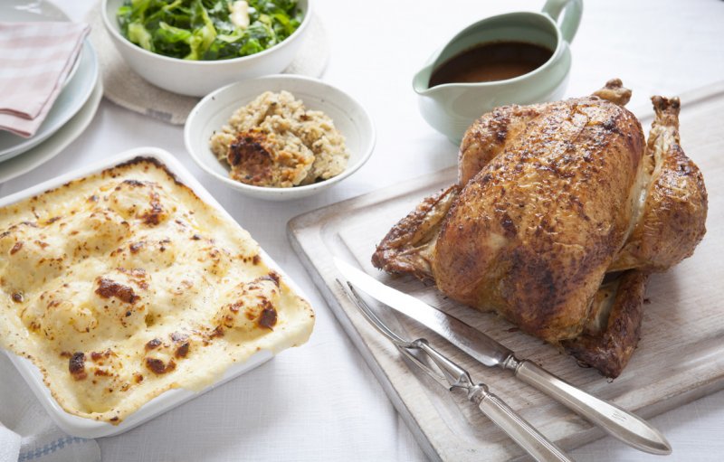 Classic Roast Chicken with Sage and Onion stuffing