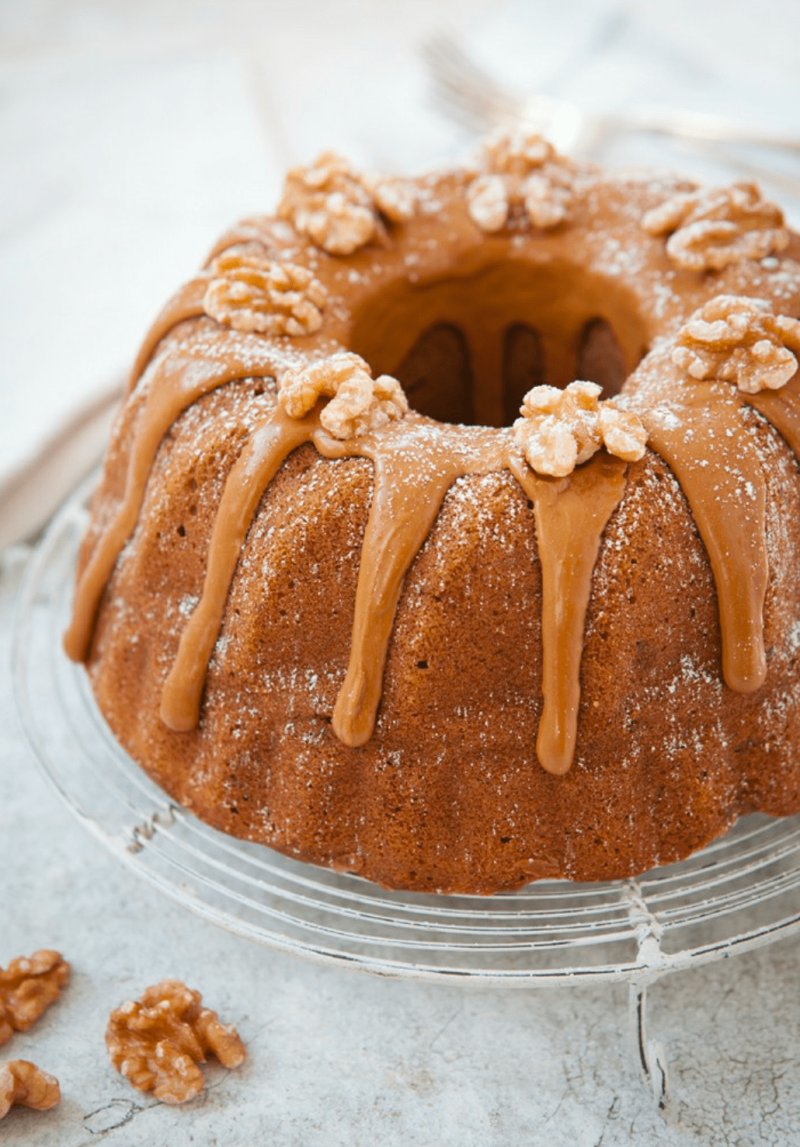 Coffee and Walnut Bundt Cake
