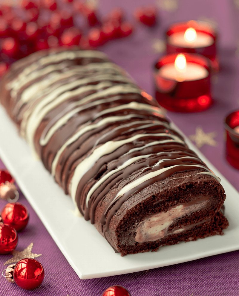 Luscious Chestnut & Chocolate Roulade