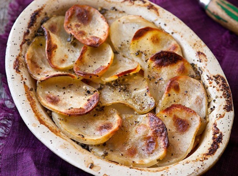 Root vegetable boulangère